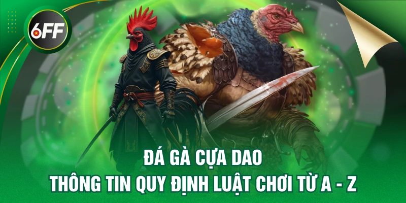 Đá Gà Cựa Dao - Thông Tin Quy Định Luật Chơi Từ A - Z 1 Đá gà cựa dao